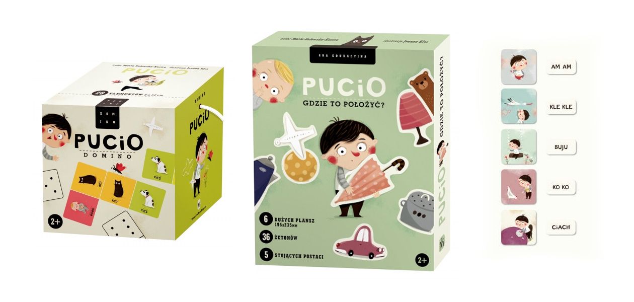 Pucio - gry planszowe dla 3-latków